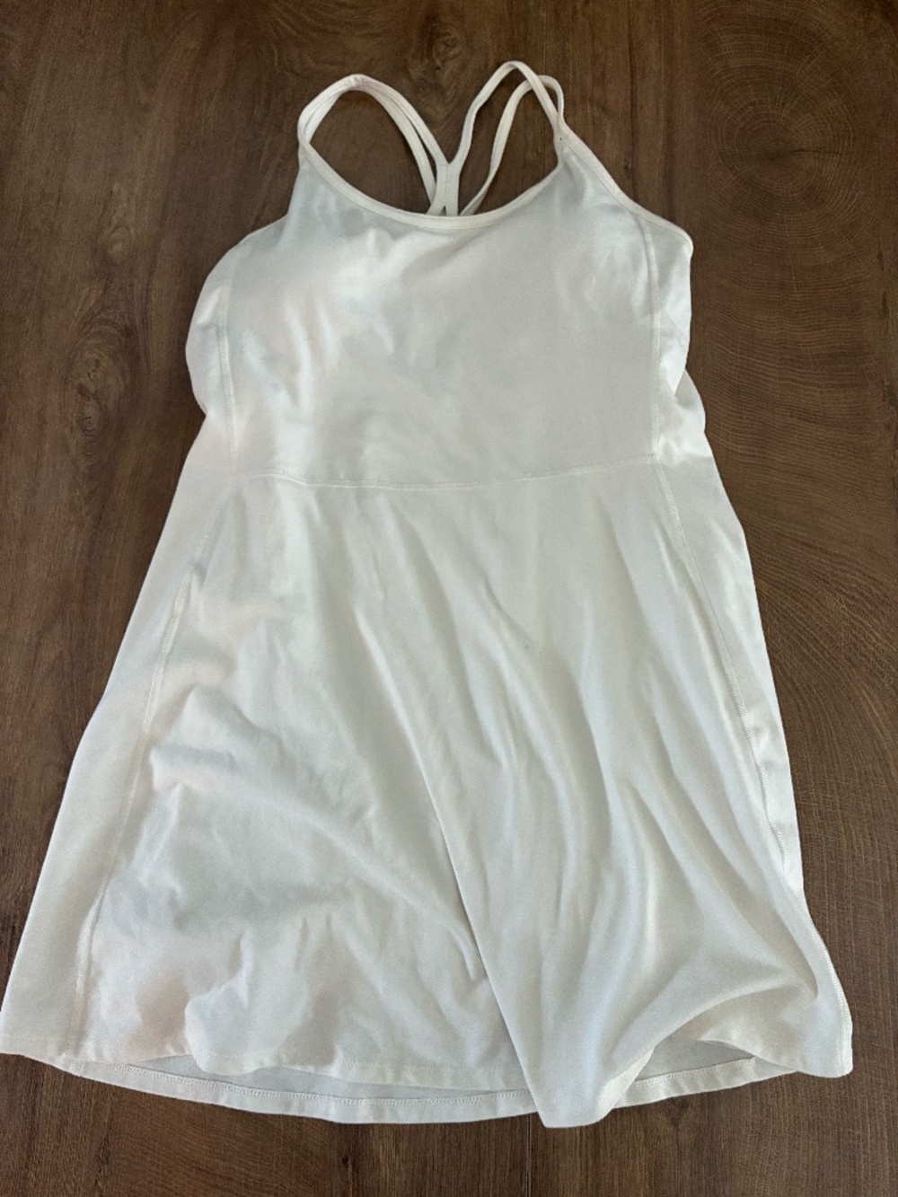 Old Navy PowerChill White Athletic Tennis Dress Built-In Shorts L